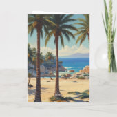 ヴィンテージパームツリーズコートダジュールトラベル カード (裏面)