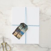 ヴィンテージパームツリーズコートダジュールトラベル ギフトタグ (より糸付き)