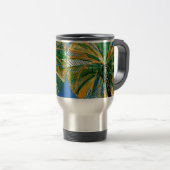 ヴィンテージパームツリーズコートダジュールフランスのタンブラー トラベルマグ (正面右)
