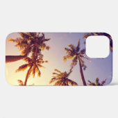 ヴィンテージパームツリーズブルースカイ Case-Mate iPhoneケース (裏面 (横))