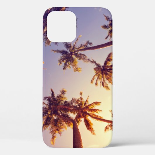 ヴィンテージパームツリーズブルースカイ Case-Mate iPhoneケース (裏面)
