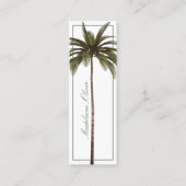 ヴィンテージパームツリートロピカルエレガント スキニー名刺 (正面)