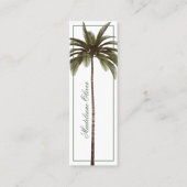 ヴィンテージパームツリートロピカルエレガント スキニー名刺 (正面)