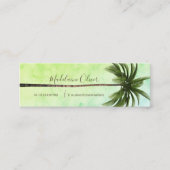 ヴィンテージパームツリートロピカルグリーンエレガント スキニー名刺 (正面)