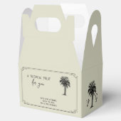 ヴィンテージパームツリートロピカルトリート結婚ズ フェイバーボックス (オープン)