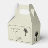 ヴィンテージパームツリートロピカルトリート結婚ズ フェイバーボックス (正面サイド)