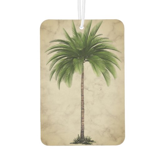 ヴィンテージパームツリートロピカルマエレガントーブル カーエアーフレッシュナー (裏面)