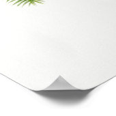 ヴィンテージパームツリー、イラストレーション ポスター (角)