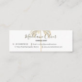 ヴィンテージパームテラコッタトロピカルエレガント スキニー名刺 (裏面)