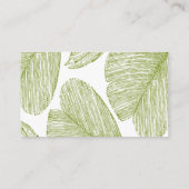 ヴィンテージパームデスティネーションウェディングウェブサイトの挿入 エンクロージャーカード (裏面)