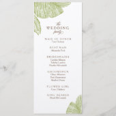 ヴィンテージパームデスティネーションウェディングプログラム プログラム (裏面)