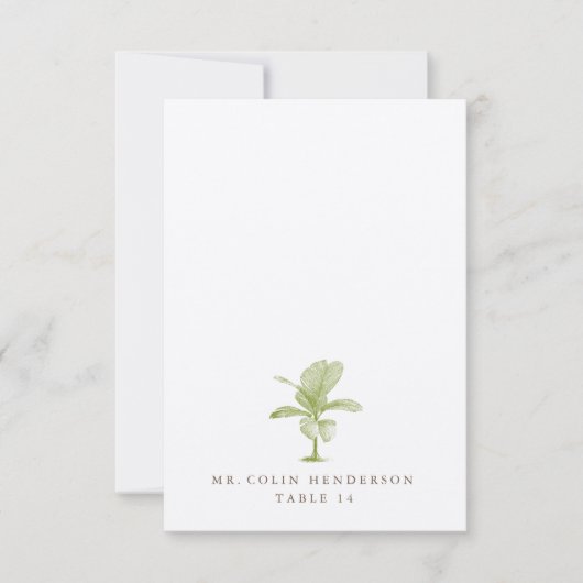 ヴィンテージパームデスティネーションビーチ座席表 招待状 (正面)