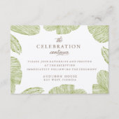 ヴィンテージパームデスティネーションビーチ結婚式披露宴 エンクロージャーカード (正面)