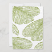 ヴィンテージパームデスティネーションビーチ結婚式招待状 招待状 (裏面)