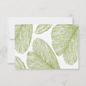 ヴィンテージパームデスティネーションビーチ結婚式RSVP 出欠カード (裏面)