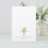 ヴィンテージパームビーチデスティネーションウェディングプレイスカード 招待状 (スタンド正面)