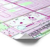 ヴィンテージパームビーチフロリダの地図(1946) 2 ポスター (角)