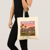 ヴィンテージパーム春カリフォルニア トートバッグ (正面(商品))