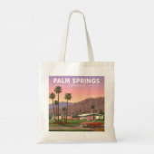 ヴィンテージパーム春カリフォルニア トートバッグ (裏面)