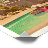 ヴィンテージパーム春旅行ポスター ポスター (角)