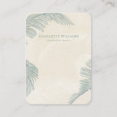 ヴィンテージパーム離れジュエリー表示カード 名刺 (正面)