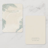 ヴィンテージパーム離れジュエリー表示カード 名刺 (正面/裏面)