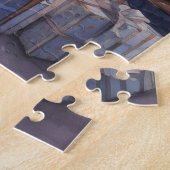 ヴィンテージパーラークリスマスツリー暖炉 ジグソーパズル (側面)