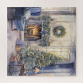 ヴィンテージパーラークリスマスツリー暖炉 ジグソーパズル (横)