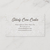 ヴィンテージパール気に高齢者名刺 名刺 (裏面)