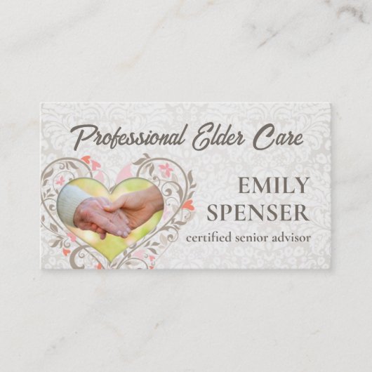 ヴィンテージパール気に高齢者名刺 名刺 (正面)