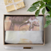 ヴィンテージヒゲ・セピア付きカウボーイ動揺して 薄葉紙 (ギフト)