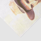 ヴィンテージヒゲ・セピア付きカウボーイ動揺して 薄葉紙 (詳細)