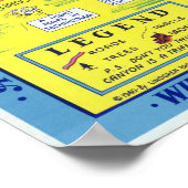 ヴィンテージヒステリックマップグランドキャニオントラベル ポスター (角)