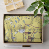 ヴィンテージヒステリックマップヨセミテトラベル 薄葉紙 (ギフト)