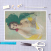 ヴィンテージヒスパニックピンナップガール  薄葉紙 (クラフト)