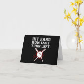 ヴィンテージヒット走懸命ファーストター離れン野球おもしろい カード (黄色い花)