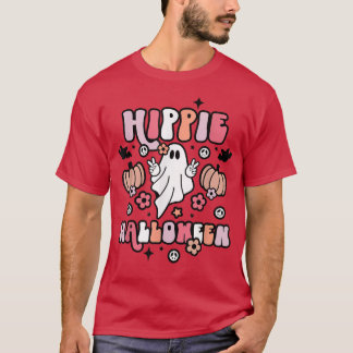 ヴィンテージヒッパイハロウィン幽霊ブハロウ不気味ェイ Tシャツ