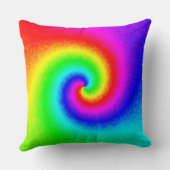 ヴィンテージヒッパイボホ絞り染めトワサイケデリックリル クッション (裏面)