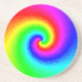 ヴィンテージヒッパイボホ絞り染めトワサイケデリックリル コースター (正面)