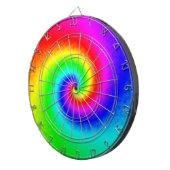 ヴィンテージヒッパイボホ絞り染めトワサイケデリックリル ダーツボード (正面右)