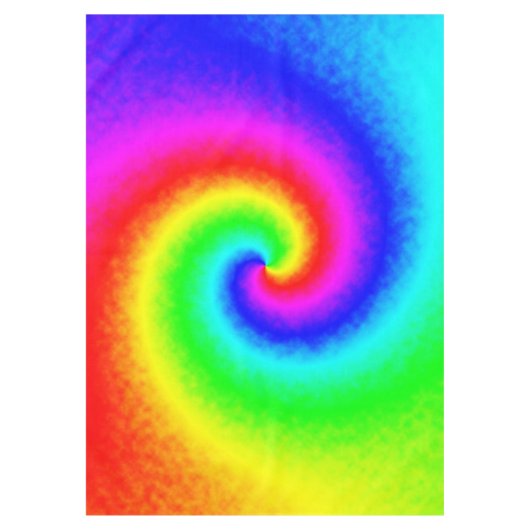 ヴィンテージヒッパイボホ絞り染めトワサイケデリックリル テーブルクロス (正面)