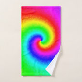 ヴィンテージヒッパイボホ絞り染めトワサイケデリックリル バスタオルセット (ハンドタオル)