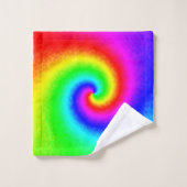 ヴィンテージヒッパイボホ絞り染めトワサイケデリックリル バスタオルセット (ウォッシュタオル)