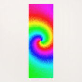 ヴィンテージヒッパイボホ絞り染めトワサイケデリックリル ヨガマット (裏面)