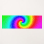 ヴィンテージヒッパイボホ絞り染めトワサイケデリックリル ヨガマット (正面(横))