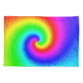 ヴィンテージヒッパイボホ絞り染めトワサイケデリックリル 枕カバー (裏面-左)