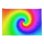 ヴィンテージヒッパイボホ絞り染めトワサイケデリックリル 枕カバー (裏面-右)