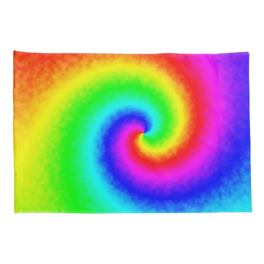 ヴィンテージヒッパイボホ絞り染めトワサイケデリックリル 枕カバー (裏面-右)