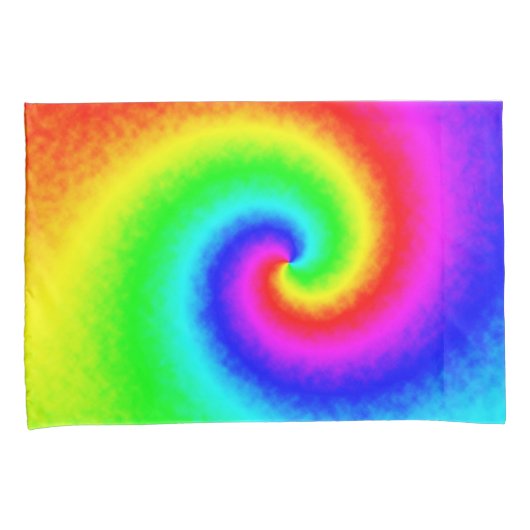 ヴィンテージヒッパイボホ絞り染めトワサイケデリックリル 枕カバー (正面右)