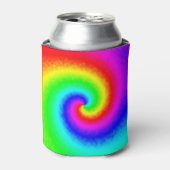 ヴィンテージヒッパイボホ絞り染めトワサイケデリックリル 缶クーラー (缶正面)